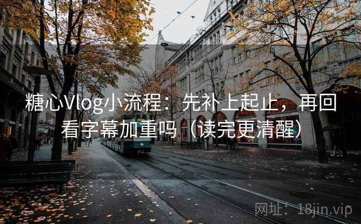 糖心Vlog小流程：先补上起止，再回看字幕加重吗（读完更清醒）