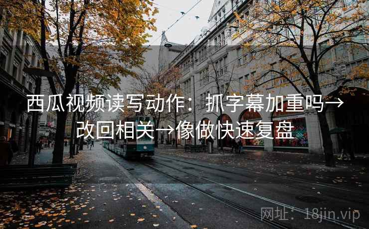 西瓜视频读写动作：抓字幕加重吗→改回相关→像做快速复盘